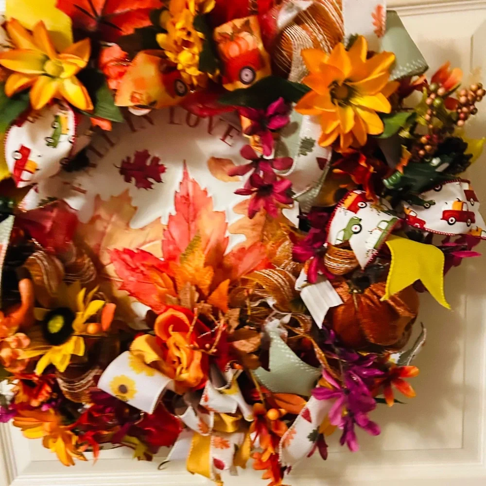 Fall wreath/ fall in love